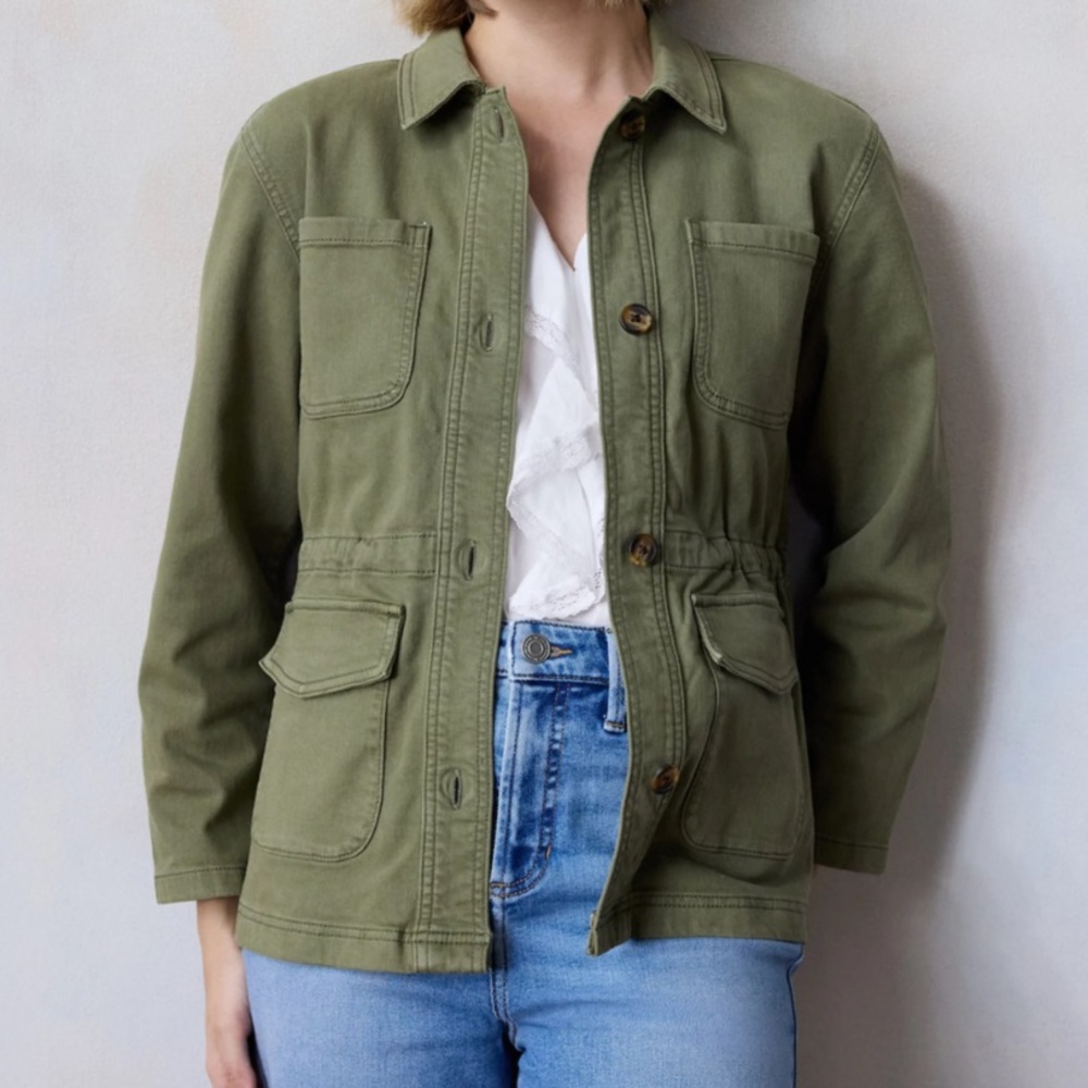 LC Lauren Conrad Khaki Utility Jacket